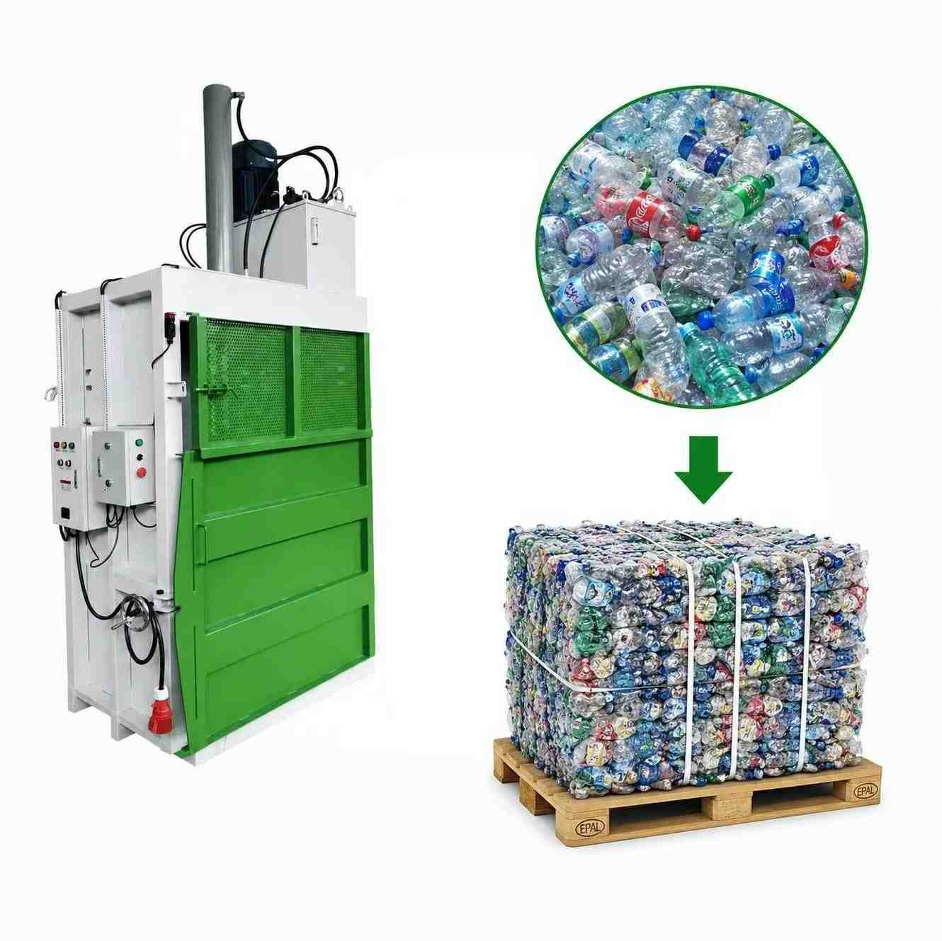 Vertical Hydraulic Baler