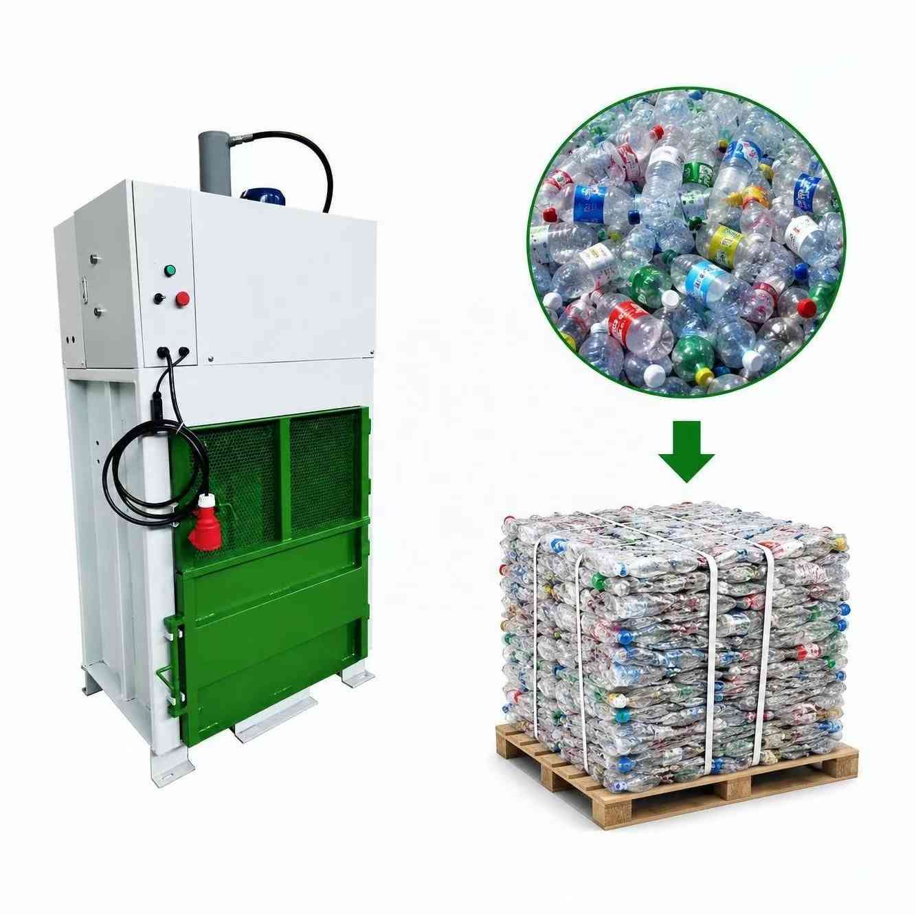 Vertical Hydraulic Baler